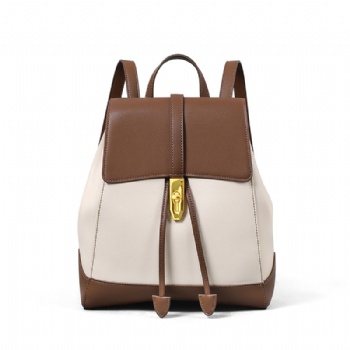 Best vegan pu leather backpack for lady fashion large size girls backpack purse