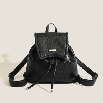 Luxury mini bubble leather backpack womens small satchel style backpack supplier