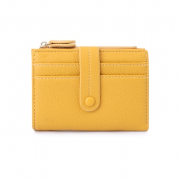 New frid card holder pouch small leather wallet women fashion 2 fold coin